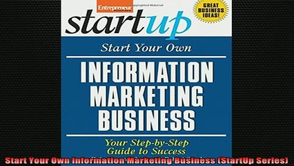 READ book  Start Your Own Information Marketing Business StartUp Series Full EBook