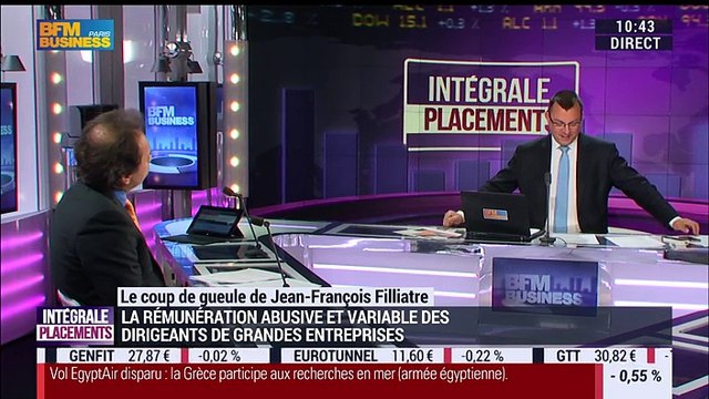 Le coup de gueule de Filliatre: Quid des rémunérations des grands patrons d'entreprises ? - 19/05