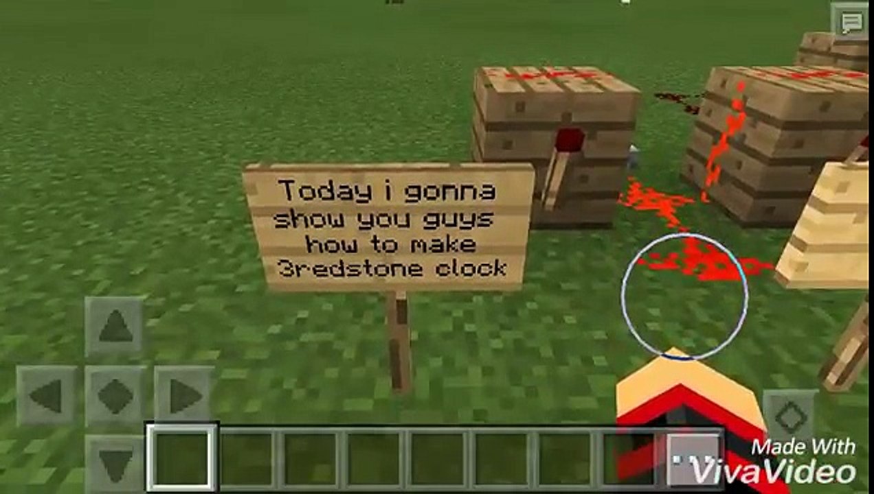 17 Redstone clock in Minecraft pe