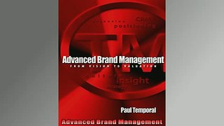 FREE EBOOK ONLINE  Advanced Brand Management Full Free