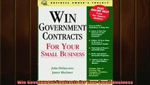 READ book  Win Government Contracts for Your Small Business Full EBook