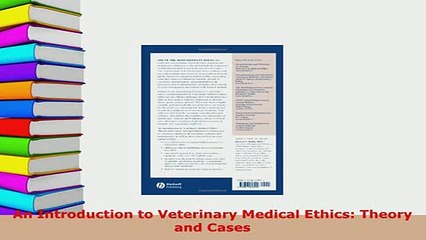 Read  An Introduction to Veterinary Medical Ethics Theory and Cases Ebook Free