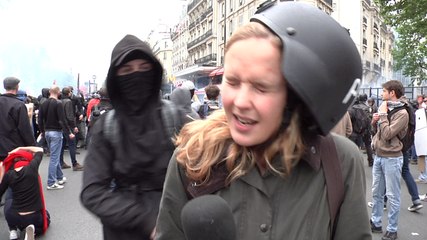 Manifestations de Paris : une journaliste de RT frappée à la tête