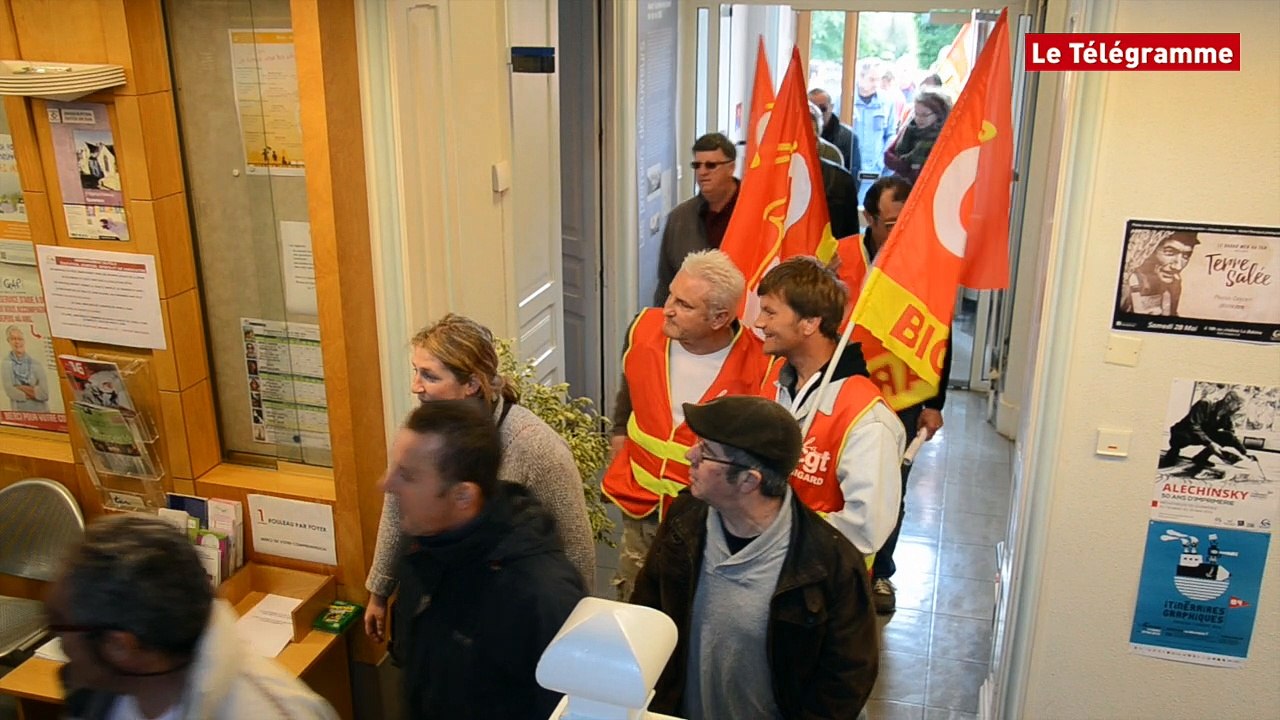 Quimperlé. Loi Travail : la manifestation passe... dans la mairie