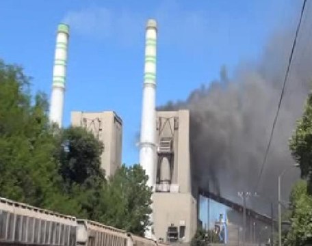 Zonguldak'ta termik santralde yangın