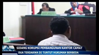 2 Terdakwa Korupsi Pembangunan Kantor Camat Dituntut Berbeda