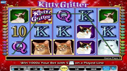Kitty Glitter ilmainen kasino kolikkopeli IGT Video Esikatselu