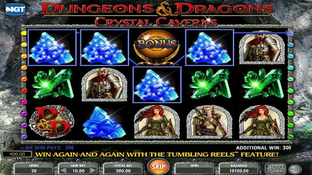 Dungeons and Dragons: Crystal Caverns ilmainen kasino kolikkopeli IGT Video Esikatselu