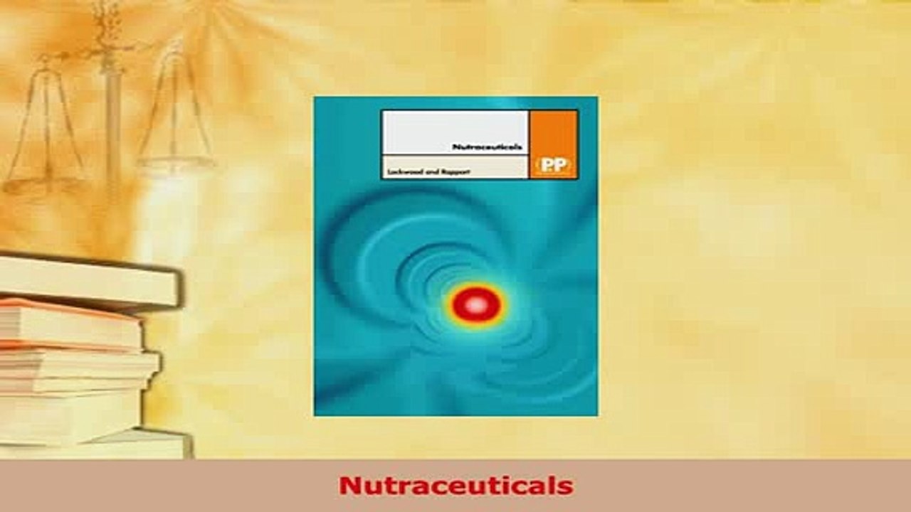 PDF  Nutraceuticals  EBook