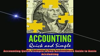 READ THE NEW BOOK   Accounting Quick  Simple A NonAccountants Guide to Basic Accounting  FREE BOOOK ONLINE