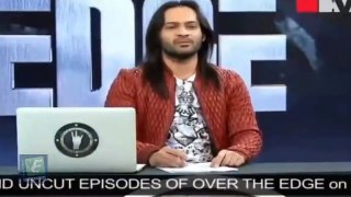 Girl Passing Snake From Nose to Mouth in Waqar Zaka Show Over the Edge