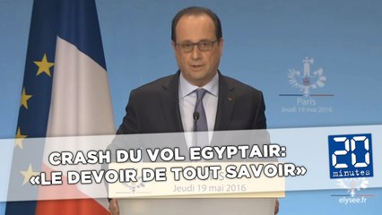 Crash du vol EgyptAir: Réactions en France et en Egypte
