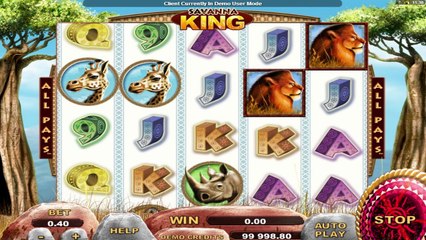 Savanna King ilmainen kasino kolikkopeli Genesis Video Esikatselu