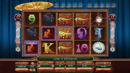 Antique Riches ilmainen kasino kolikkopeli Genesis Video Esikatselu