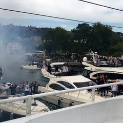 Taraftarlar Beşiktaş'a eşlik ediyor!