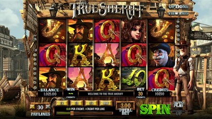 The True Sheriff ilmainen kasino kolikkopeli BetSoft Video Esikatselu