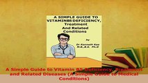 PDF  A Simple Guide to Vitamin B5 Deficiency Treatment and Related Diseases A Simple Guide to  Read Online