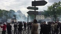 Clashes between police and protesters in Paris