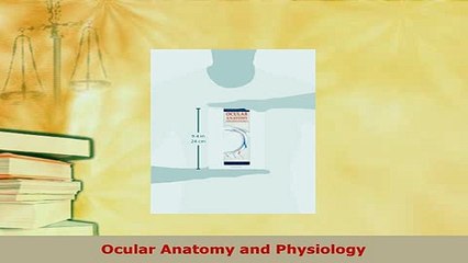 PDF  Ocular Anatomy and Physiology Free Books