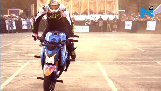 Stunt artist Aras Gibieza showcases breathtaking stunts