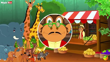 Ek Bandar Ne Kholi Dukan - Hindi Animated/Cartoon Nursery Rhymes For Kids