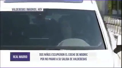 Two children spit in the face of Real Madrid star Luka Modric