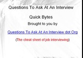 Quick Job Interviewing Tips from Questions To Ask At An Interview