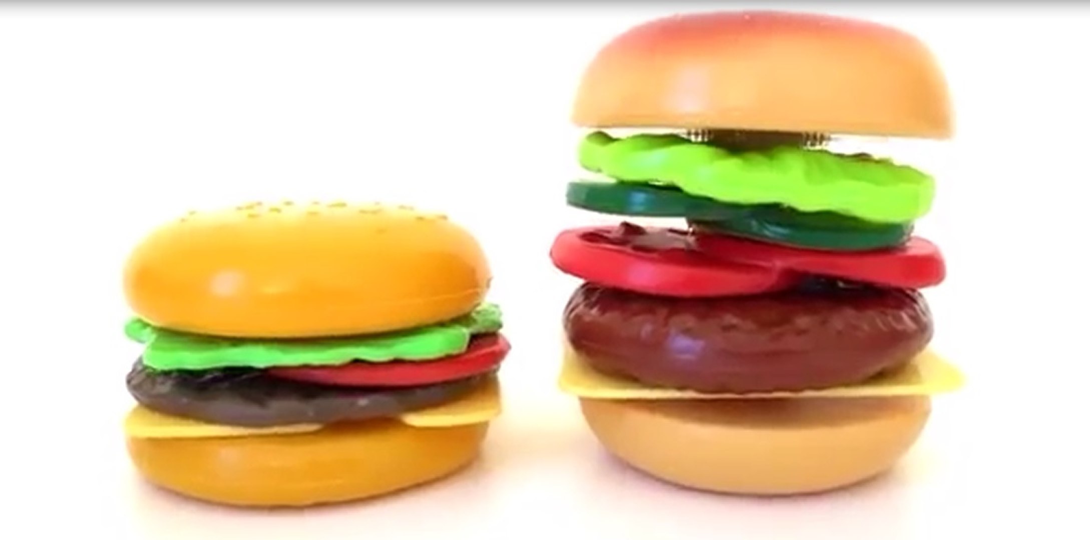 Build-a-burger Toy Food Hamburger Velcro Cooking Playset - video Dailymotion