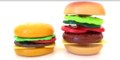 Build-a-burger Toy Food Hamburger Velcro Cooking Playset