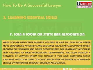 How to be a Sucessful Lawyer