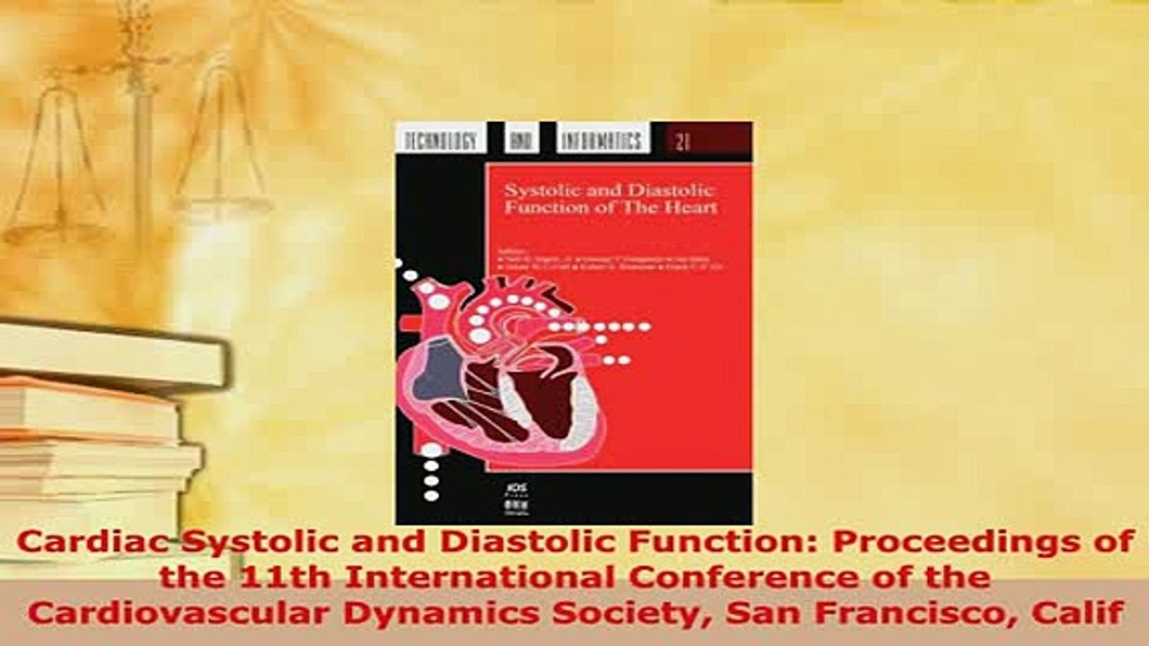 Read  Cardiac Systolic and Diastolic Function Proceedings of the 11th International Conference Ebook Free