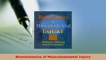 Read  Biomechanics of Musculoskeletal Injury PDF Free