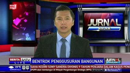 Lawan Penggusuran, Ribuan Warga Kebonharjo-Aparat Bentrok