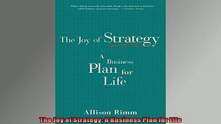 EBOOK ONLINE  The Joy of Strategy A Business Plan for Life READ ONLINE