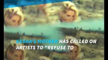 Kesha's mom calls on artists to boycott Billboard Music Awards