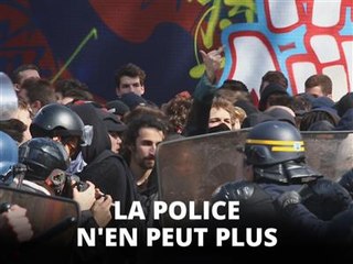 Violences et 'haine anti-flic' dos à dos dans la rue