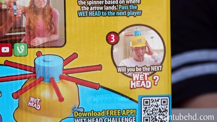 WET HEAD CHALLENGE!!! Extreme Liquid Hat Game in 4K!