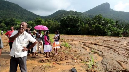 Sri Lanka troops search for dozens missing in landslide