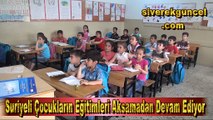 Suriyeli Çocuklar Siverek'te Eğitimlerine Devam Ediyor