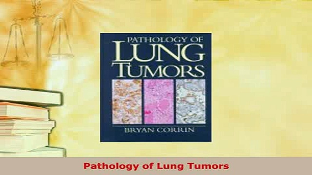 PDF  Pathology of Lung Tumors Free Books