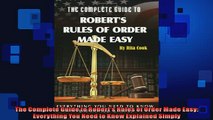 READ THE NEW BOOK   The Complete Guide to Roberts Rules of Order Made Easy Everything You Need to Know  FREE BOOOK ONLINE