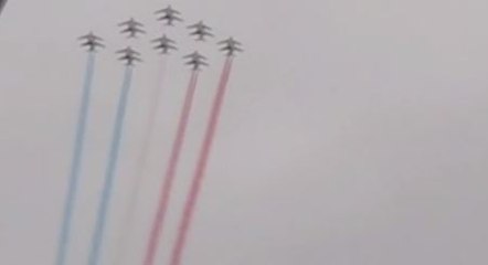 Euro 2016. La patrouille de France survole l'entraînement des Bleus