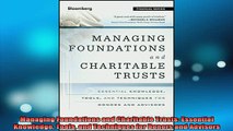 READ book  Managing Foundations and Charitable Trusts Essential Knowledge Tools and Techniques for Online Free