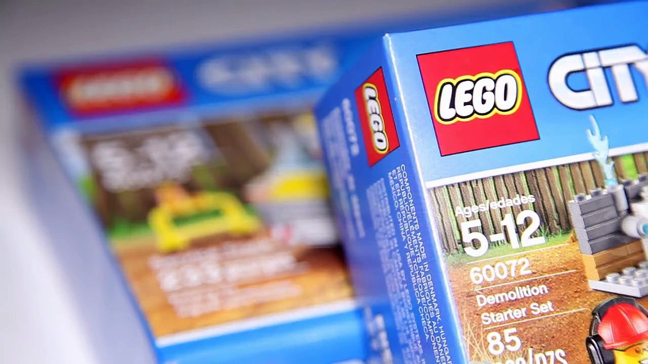 Lego City 60073 Service Truck paired with 60072 Demolition Starter Set Speed Build Review