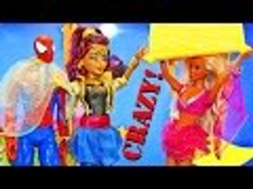 Disney | Barbie Descendants Party with Spiderman, Disney Frozen Elsa & Genie Chic Dolls by DisneyCarToys