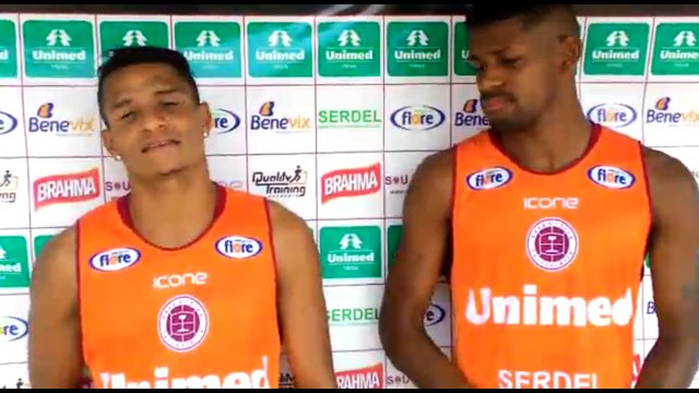 Tatá e Ramires falam da disputa pela titularidade na Desportiva