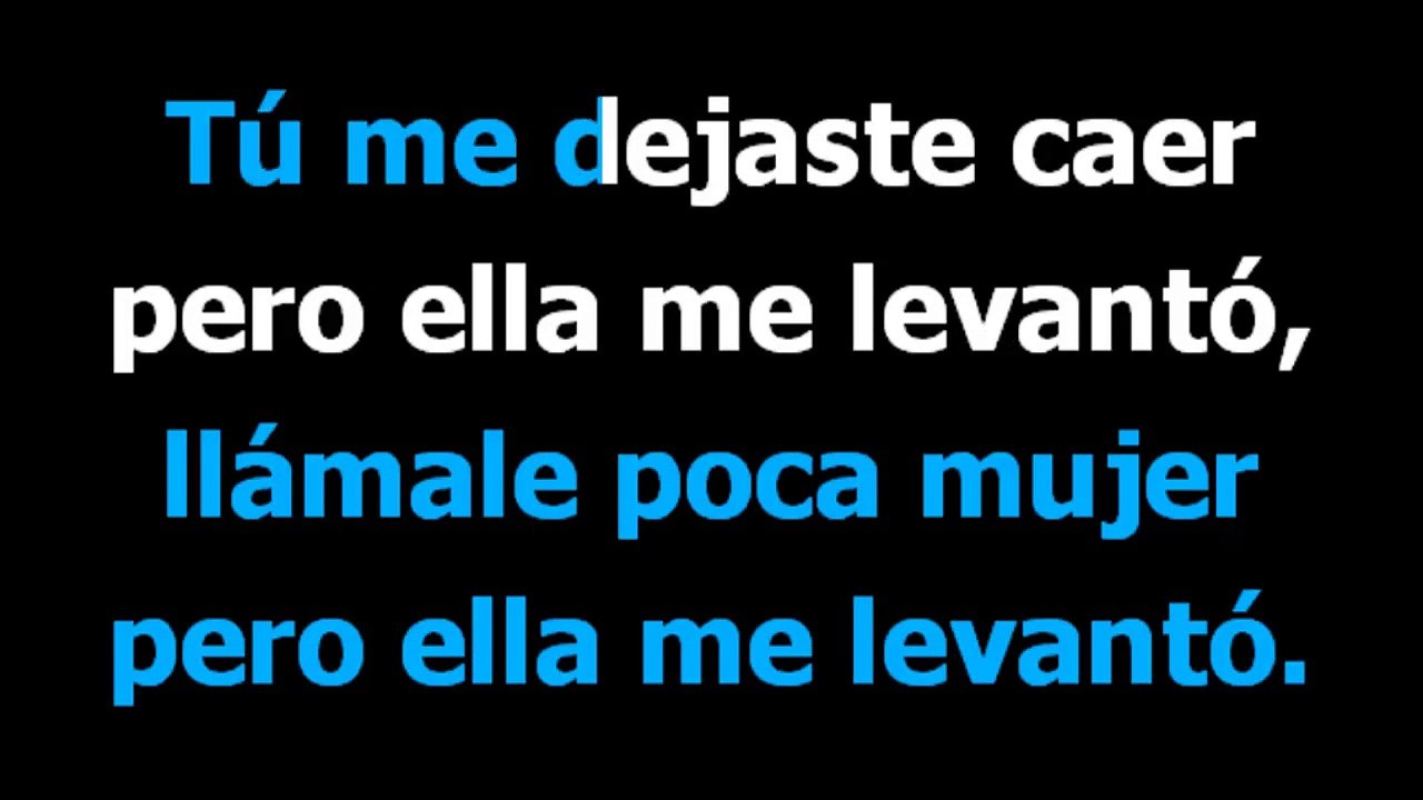 Ella me levanto -  Daddy Yankee - Karaoke - Letra