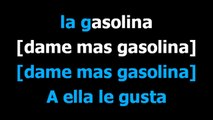 Gasolina  - Daddy Yankee - Karaoke - Letra