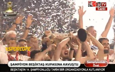 Şampiyon Beşiktaş,Kupasına kavuştu!