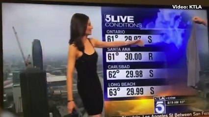 Quand une Miss Météo est contrainte de "se rhabiller" à la demande des téléspectateurs (video)